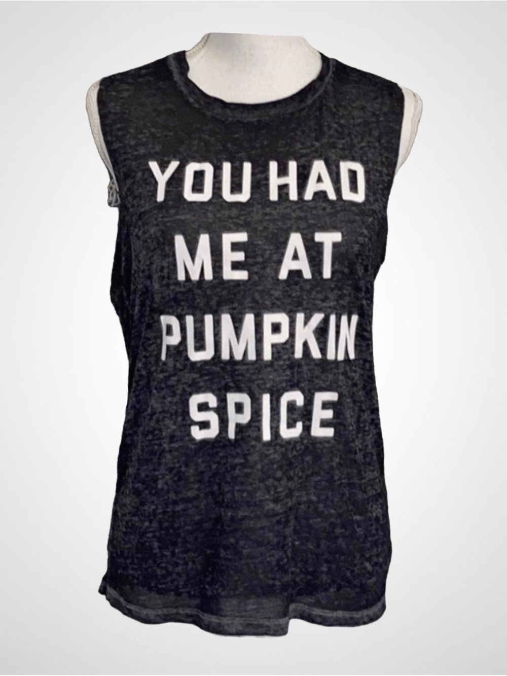 Fifth Sun Black Graphic Muscle Tee with White Print